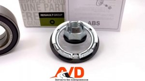 Подшипник передней ступицы с ABS/АБС Renault Logan, Lada Largus, Vesta, X-Ray