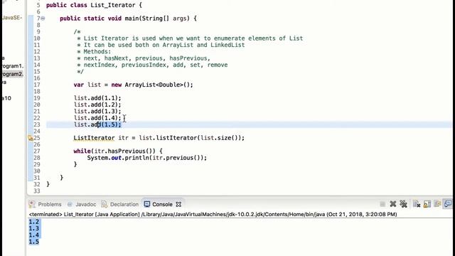 Session 12: List Iterator in Java | Programming with Arrays, Lists, Sets and Maps Series