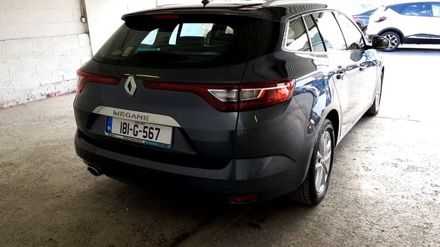 181G567 - 2018 Renault Megane SPORT TOURER DYNAMIC NAV 1.5 DCI 21,950 смотреть онлайн