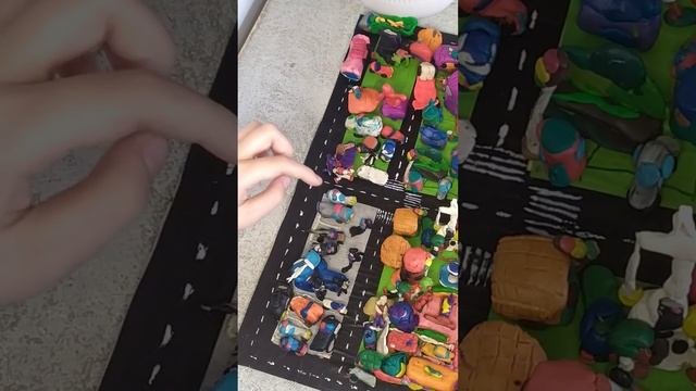Город из пластилина#лепка#лепкаизпластилина
