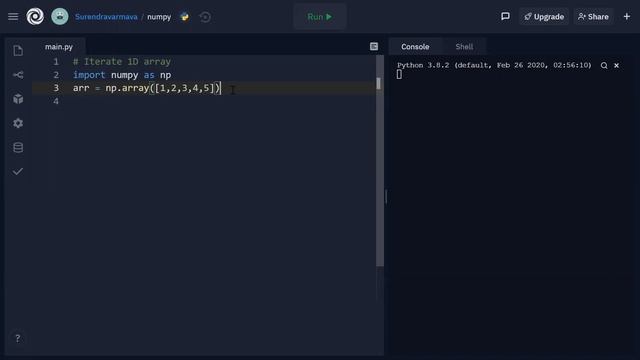 Iterating 1D array смотреть онлайн