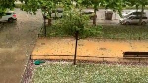 Spain under the Blow of  hail Stones !  A strong hailstorm hit albacete