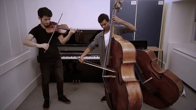 Can’t help falling in love (Violin & Double bass duet) | Nourhe Khate & Jasiel Peter смотреть онлайн