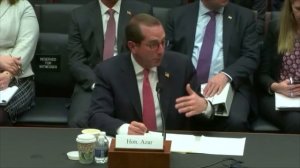 Dr. Bucshon Questions Secretary Alex Azar on President Trump's Proposed Budget