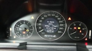 Расход топлива Mercedes w211 2.1 дизель ТРАССА Fuel consumption Mercedes engine 2.1 diesel highway