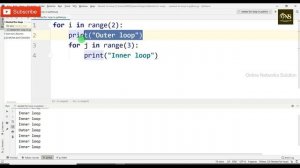 Nested for loop in Python || Tutorial - 34 || Python Tutorial