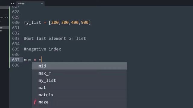 Negative indexing in Python смотреть онлайн