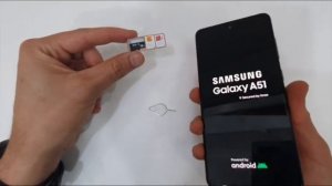 INSERT SIM & SD CARD Samsung Galaxy A51, A21, A31, A41 (Dual SIM) 2020