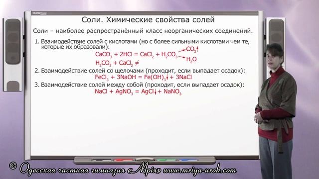 Соли. Химические свойства солей