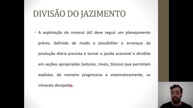 Lavra de Minas Subterrâneas - AULA 6