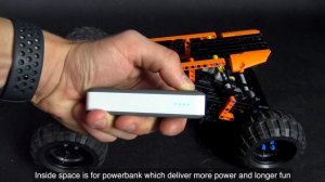 Lego Technic POWERFUL RC trophy truck powered by BuWizz