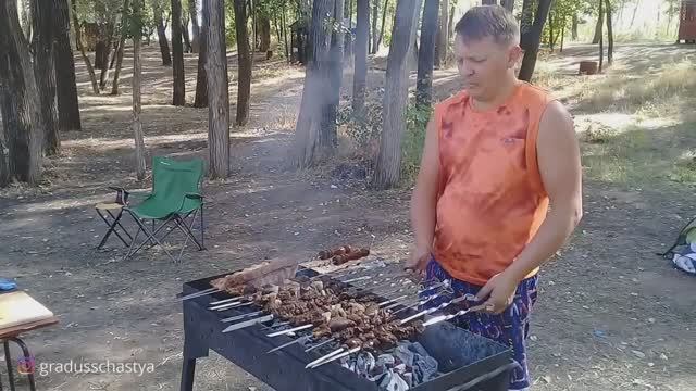 Рецепт. ШАШЛЫК говяжий в гранатовом соусе. Свиные рёбрышки в майонезе с Краснодарским соусом