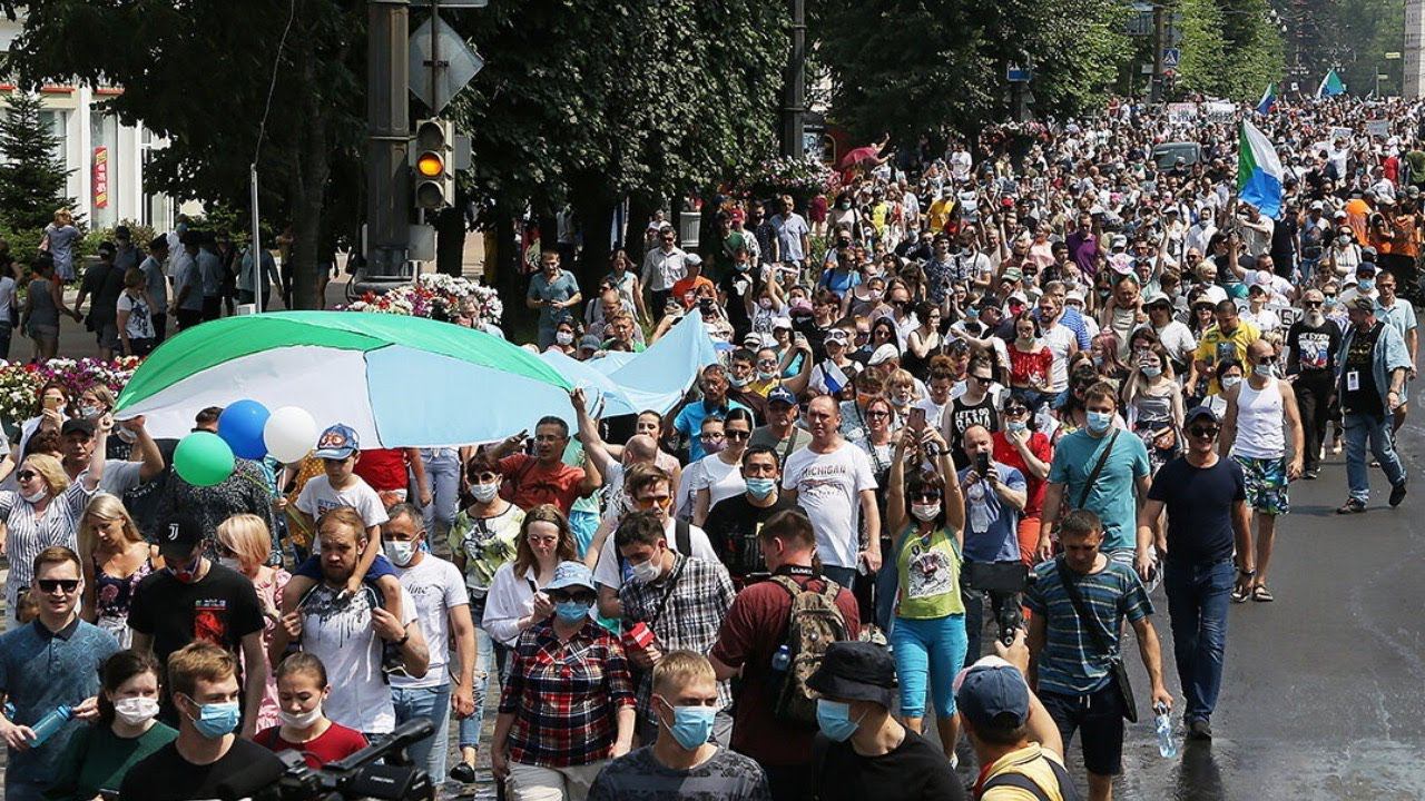 Самый Массовый протест в Хабаровске в поддержку Сергея Фургала. Прямой эфир 25.07.2020