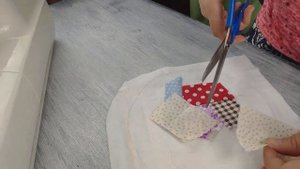 Пэчворк Лоскутное шитье для начинающих DIY Прихватка своими руками из лоскутков