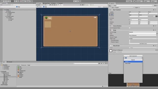 2d ферма на unity [туториал] #7 Магазин смотреть онлайн