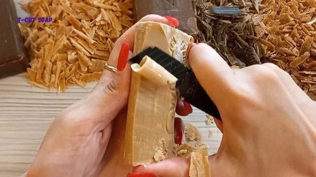 ASMR SOAP|soap Carving|cutting Tar Soap|резка мыла|асмр дегтярное мыло