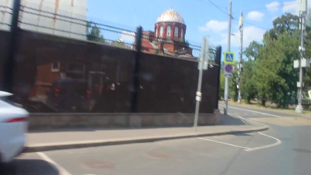 Окрестности Московского зоопарка - из окна автобуса Mersedes Benz Conecto смотреть онлайн