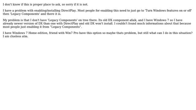 How to install DirectPlay on Windows 7? смотреть онлайн