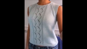 Вязаный топ.Красивые топы.Летние топы и кофточки со спущенным плечом_ Что выбрать и как вязать_