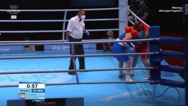 Anna Lysenko (UKR) vs Saadat Dalgatova (RUS) - ?1/4 Box Euro Qualifiers Paris 2021.06 смотреть онлайн