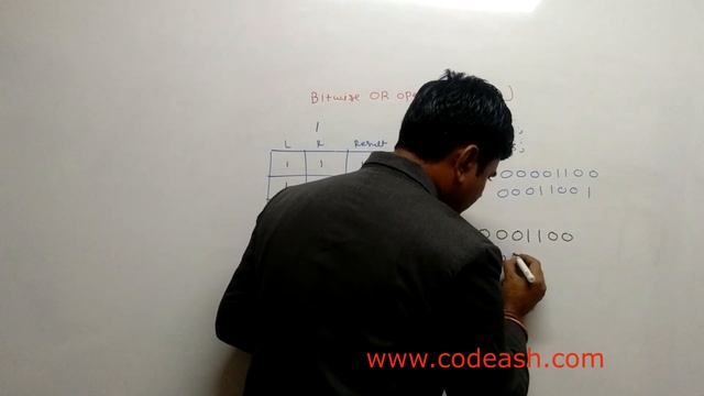 Bitwise operators | bitwise OR operator | Bitwise OR operator truth table