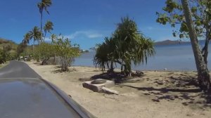 Bora Bora island drive from Vaitape to Matira Beach