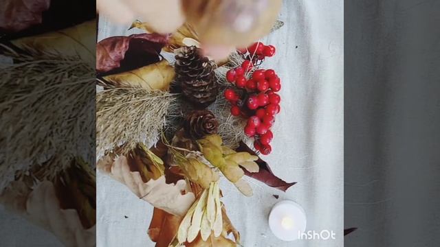 DIY Осенний декор. Букет из природных материалов / Home decor bouquet