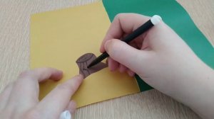 ПОДЕЛКА НА ТЕМУ ЭКОЛОГИИ.?️ БЕРЕГИТЕ ЛЕС.??? АППЛИКАЦИЯ ИЗ ЦВЕТНОЙ БУМАГИ.