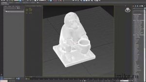 SketchUp    1 из 5  Упрощение модели 3D Max и экспорт в SketchUp  Статуэтка