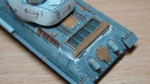 T-34-85 (из картона в масштабе 1/72)