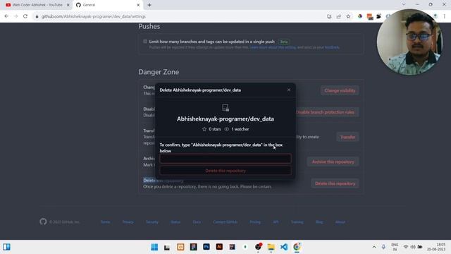 How to delete a repository in GitHub ? смотреть онлайн