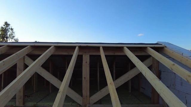 Утепление крыши /Строим одноэтажный дом. смотреть онлайн