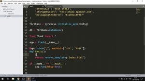 Firebase Real Time Database using Python and Flask Web Application