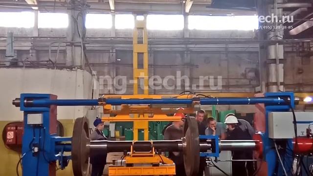 Автоматизированный пресс для запрессовки колесных пар ПГКП-200/1А