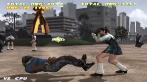 Tekken Tag Jin & King vs Ling Xiaoyu & Julia School Stage