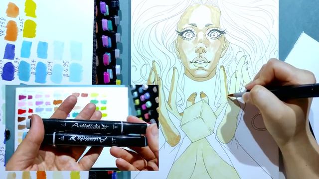 Маркеры для скетчей Artisticks - бюджетная альтернатива Copic!