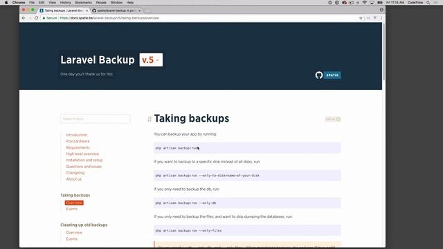Laravel Backup, Part 1: Introduction смотреть онлайн