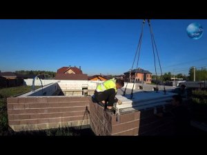 Плиты перекрытия облегченные 1,6ПБ. Перекрыть цоколь (фундамент). Завод ЖБИ.