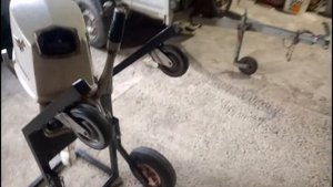 Самодельная тележка для лодочного мотора