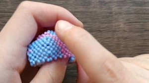 Голова 3 часть. Небесная мышь из бисера. Амигуруми. Мастер класс