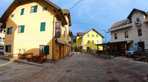 KRANJSKA GORA, Slovenia and TARVISIO, Italy, in 4K – ski centers, mountains, towns, shopping, peopl