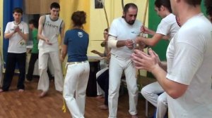 Capoeira roda Ukraine. Открытая рода в Академии капоэйры. Киев, Украина .20.12.2014