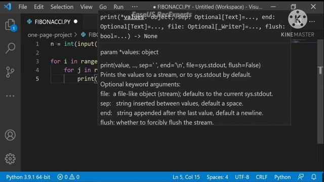 Python Program Tutorial - Pattern program in Python