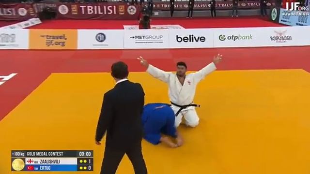 #judo Трибуны ликуют!Третье золото подряд достается Грузии ???Гела Заалишвили ?? становится чемпион смотреть онлайн