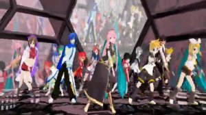 19 Vocaloids - Luka Luka Night Fever (MMD)