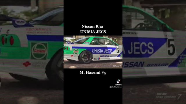 Nissan Skyline R32 Unisia Jecs M.Hasemi #5 replica