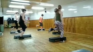 Степ аэробика комбинация, Кропивницкий сренний уровень подготовки