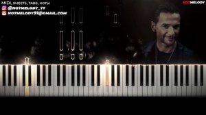 Depeche Mode - Ghosts Again piano karaoke instrumental cover