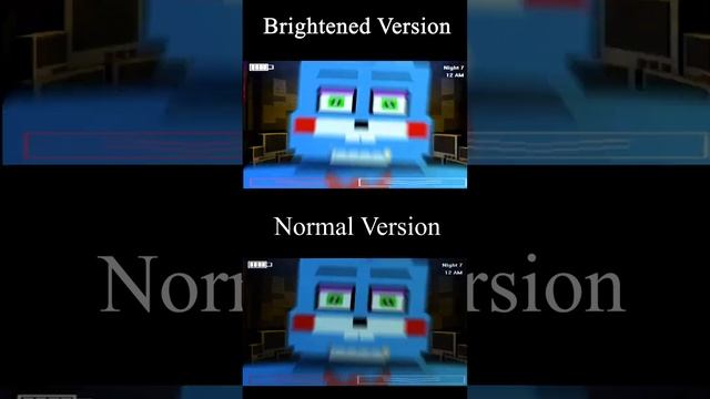 Five Nights in Minecraft All Jumpscares Comparison - Brightened vs. Normal