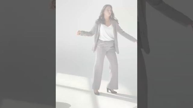 Стильный женский брючный костюм с пиджаком #одежда #блуза #style